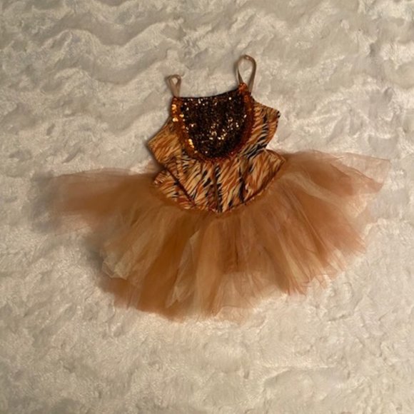 Dansco Dance Costume Tiger Girls Size MC Halloween - Picture 2 of 10